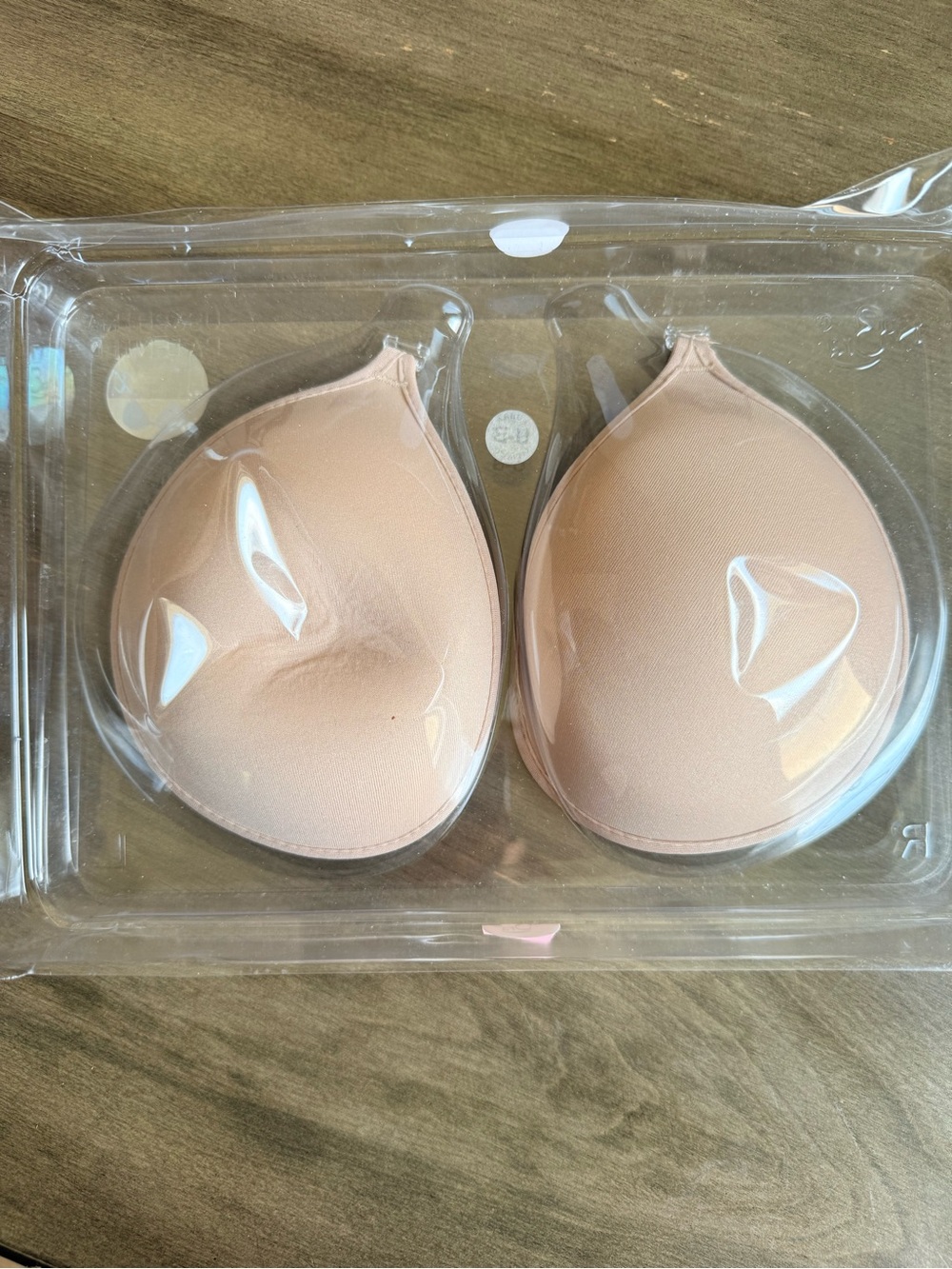 NuBra Ultralite Foam Self-Adhesive Clip-Front Bandeau Cups - Nude A Cup